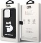Σκληρή θήκη Karl Lagerfeld KLHCP14L3DRKHNK Apple iPhone 14 Pro μαύρη Rubber Choupette 3D