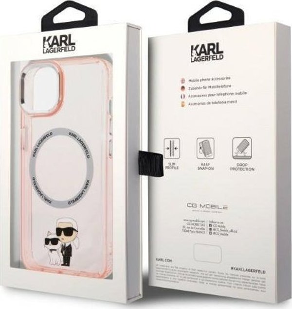 Karl Lagerfeld Karl Lagerfeld IML NFT Karl & Choupette MagSafe - Θήκη iPhone 14 (ροζ)