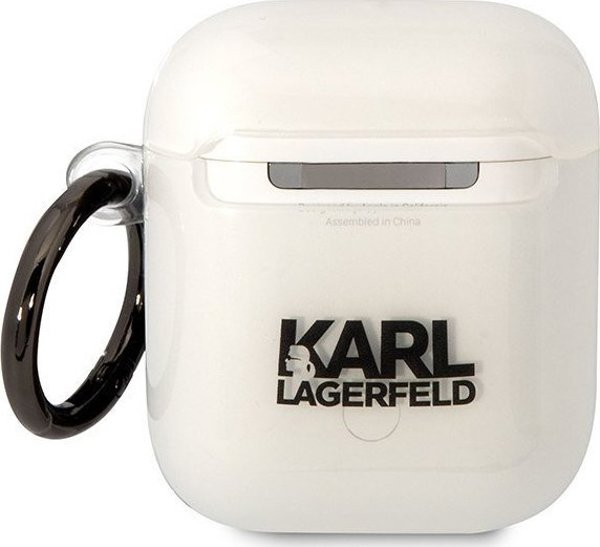 Karl Lagerfeld Karl Lagerfeld KLA2HNCHTCT θήκη Airpods 1/2 διαφανής Ikonik Choupette