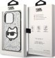 Karl Lagerfeld Karl Lagerfeld KLHCP14XG2CPS iPhone 14 Pro Max 6,7" ασημί/ασημένιο σκληρή θήκη Glitter Choupette Patch NoSize