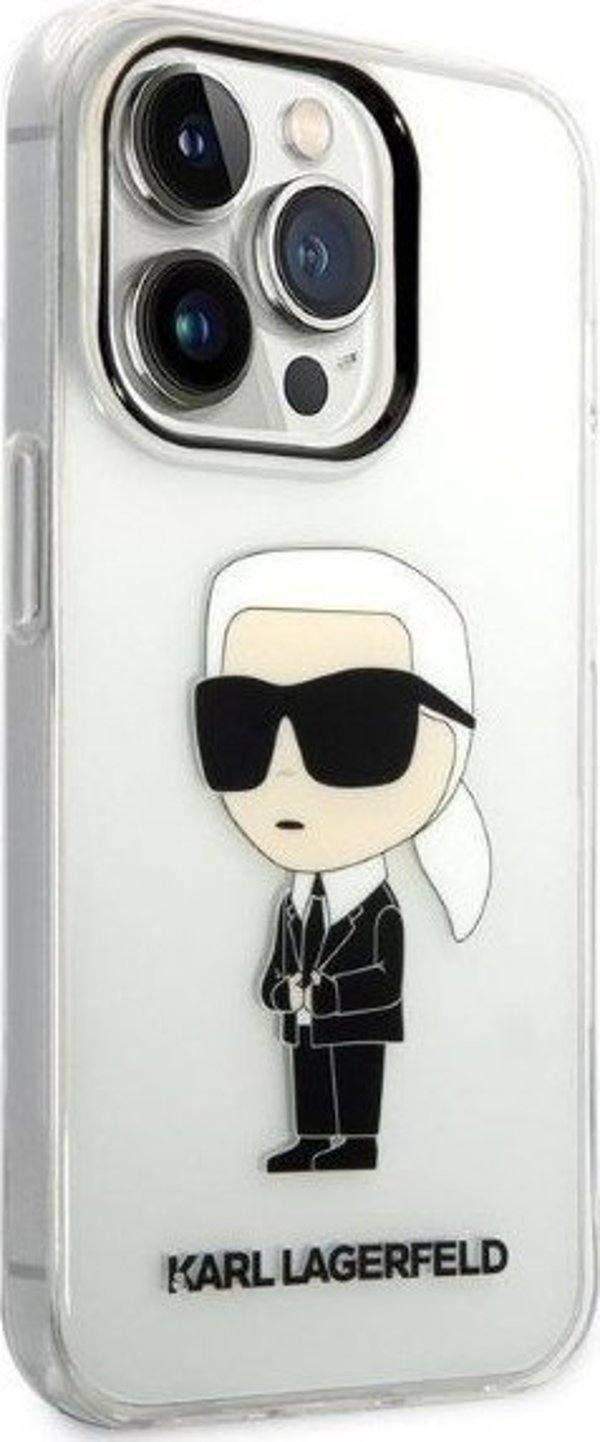 Διάφανη σκληρή θήκη Karl Lagerfeld KLHCP14XHNIKTCT Apple iPhone 14 Pro Max Ikonik Etui Karl Lagerfeld