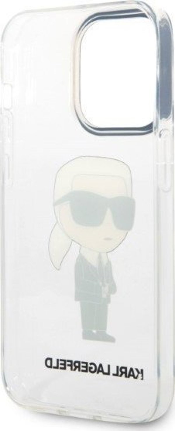 Διάφανη σκληρή θήκη Karl Lagerfeld KLHCP14XHNIKTCT Apple iPhone 14 Pro Max Ikonik Etui Karl Lagerfeld