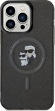 Θήκη Karl Lagerfeld Karl Lagerfeld KLHMP15XHGKCNOK iPhone 15 Pro Max 6.7" μαύρο/black σκληρή θήκη Karl&Choupette Glitter MagSafe