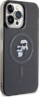 Θήκη Karl Lagerfeld Karl Lagerfeld KLHMP15XHGKCNOK iPhone 15 Pro Max 6.7" μαύρο/black σκληρή θήκη Karl&Choupette Glitter MagSafe