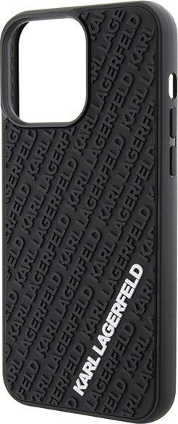 Σκληρή θήκη Karl Lagerfeld Karl Lagerfeld KLHCP15X3DMKRLK iPhone 15 Pro Max 6.7" μαύρο 3D Rubber Multi Logo