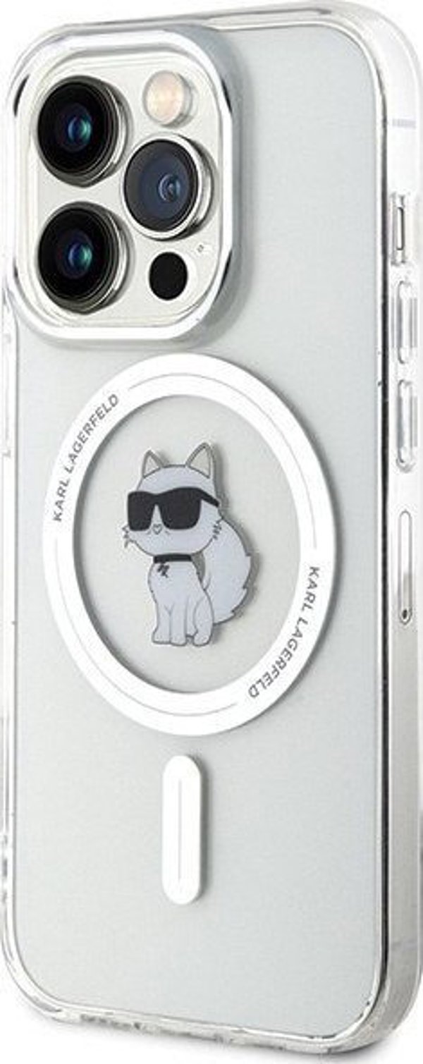 Διαφανής σκληρή θήκη Karl Lagerfeld KLHMP15LHFCCNOT iPhone 15 Pro 6.1" IML Choupette MagSafe
