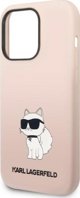 Karl Lagerfeld Karl Lagerfeld KLHCP14LSNCHBCP iPhone 14 Pro 6,1" σκληρή θήκη ροζ σιλικόνης Choupette NoSize