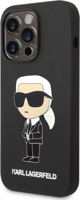 Karl Lagerfeld Θήκη Karl Lagerfeld KLHCP14XSNIKBCK Apple iPhone 14 Pro Max σκληρή θήκη μαύρη Σιλικόνη Ikonik