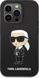 Karl Lagerfeld Θήκη Karl Lagerfeld KLHCP14XSNIKBCK Apple iPhone 14 Pro Max σκληρή θήκη μαύρη Σιλικόνη Ikonik