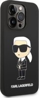 Karl Lagerfeld Θήκη Karl Lagerfeld KLHCP14XSNIKBCK Apple iPhone 14 Pro Max σκληρή θήκη μαύρη Σιλικόνη Ikonik