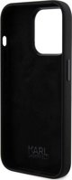 Κάλυμμα Karl Lagerfeld KLHCP15LSMHKNPK iPhone 15 Pro 6.1" μαύρο Σιλικόνη Ikonik Metal Pin