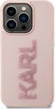 Σκληρή θήκη Karl Lagerfeld Karl Lagerfeld KLHCP15X3DMBKCP iPhone 15 Pro Max 6.7" ροζ 3D Rubber Glitter Logo