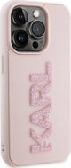Σκληρή θήκη Karl Lagerfeld Karl Lagerfeld KLHCP15X3DMBKCP iPhone 15 Pro Max 6.7" ροζ 3D Rubber Glitter Logo