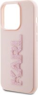 Σκληρή θήκη Karl Lagerfeld Karl Lagerfeld KLHCP15X3DMBKCP iPhone 15 Pro Max 6.7" ροζ 3D Rubber Glitter Logo