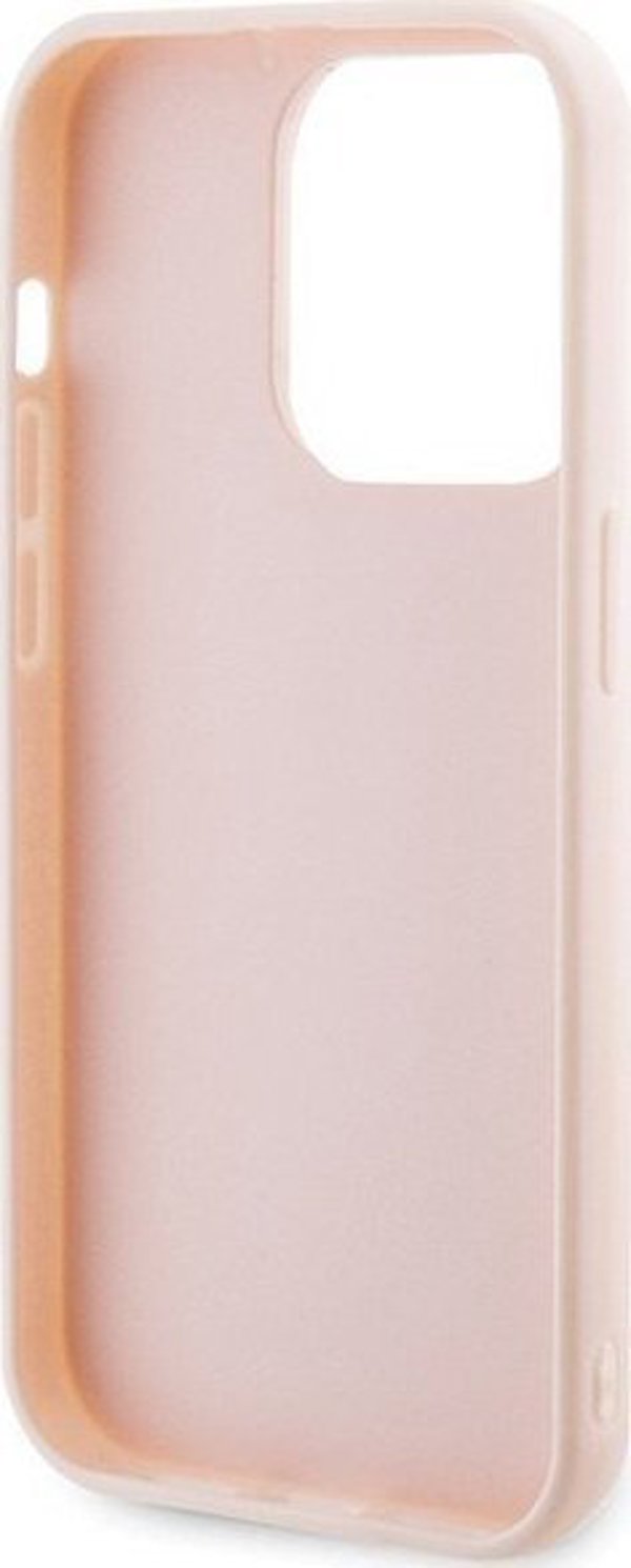 Σκληρή θήκη Karl Lagerfeld Karl Lagerfeld KLHCP15X3DMBKCP iPhone 15 Pro Max 6.7" ροζ 3D Rubber Glitter Logo