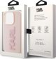 Σκληρή θήκη Karl Lagerfeld Karl Lagerfeld KLHCP15X3DMBKCP iPhone 15 Pro Max 6.7" ροζ 3D Rubber Glitter Logo