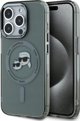 Θήκη Karl Lagerfeld Karl Lagerfeld KLHMP15XHLSKCK iPhone 15 Pro Max 6.7" μαύρο/μαύρο σκληρή θήκη IML Metal Karl&Choupette Head MagSafe