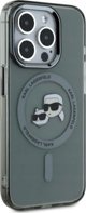Θήκη Karl Lagerfeld Karl Lagerfeld KLHMP15XHLSKCK iPhone 15 Pro Max 6.7" μαύρο/μαύρο σκληρή θήκη IML Metal Karl&Choupette Head MagSafe