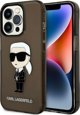 Κάλυμμα Karl Lagerfeld KLHCP14XHNIKTCK Apple iPhone 14 Pro Max μαύρο/black σκληρή θήκη Ikonik Κάλυμμα Karl Lagerfeld