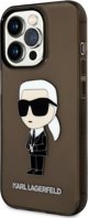 Κάλυμμα Karl Lagerfeld KLHCP14XHNIKTCK Apple iPhone 14 Pro Max μαύρο/black σκληρή θήκη Ikonik Κάλυμμα Karl Lagerfeld