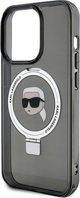 Karl Lagerfeld Karl Lagerfeld KLHMP15LHMRSKHK iPhone 15 Pro 6.1" μαύρη σκληρή θήκη Ring Stand Karl Head MagSafe