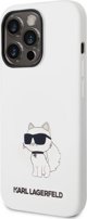 Karl Lagerfeld Etui Karl Lagerfeld KLHCP14XSNCHBCH Apple iPhone 14 Pro Max θήκη σκληρή λευκή Σιλικόνη Choupette