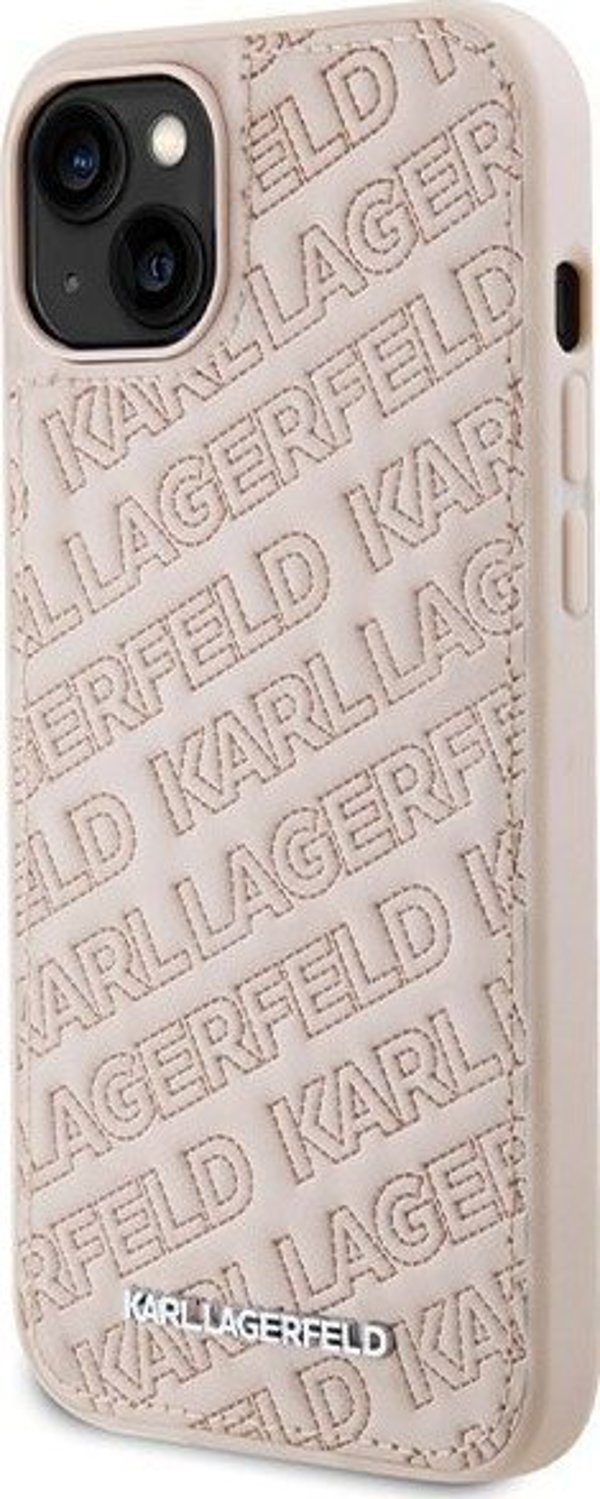 Karl Lagerfeld Karl Lagerfeld KLHCP15SPQKPMP iPhone 15 6.1" ροζ hardcase Quilted K Pattern