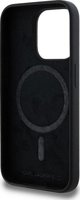 Karl Lagerfeld Karl Lagerfeld KLHMP15LSKCHPPLK iPhone 15 Pro 6.1" μαύρη σκληρή θήκη σιλικόνης Karl & Choupette MagSafe