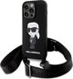 Σκληρή θήκη Karl Lagerfeld Karl Lagerfeld KLHCP15XSCBSKNK iPhone 15 Pro Max 6.7" μαύρη Crossbody Silicone Ikonik