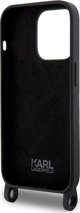 Σκληρή θήκη Karl Lagerfeld Karl Lagerfeld KLHCP15XSCBSKNK iPhone 15 Pro Max 6.7" μαύρη Crossbody Silicone Ikonik