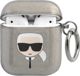 Θήκη προστασίας KLA2UKHGK Glitter Karl`s Head για AirPods 1/2 γκρι