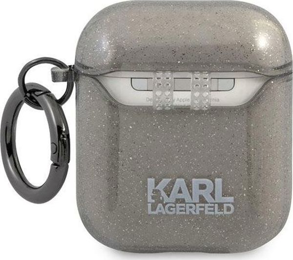 Θήκη προστασίας KLA2UKHGK Glitter Karl`s Head για AirPods 1/2 γκρι