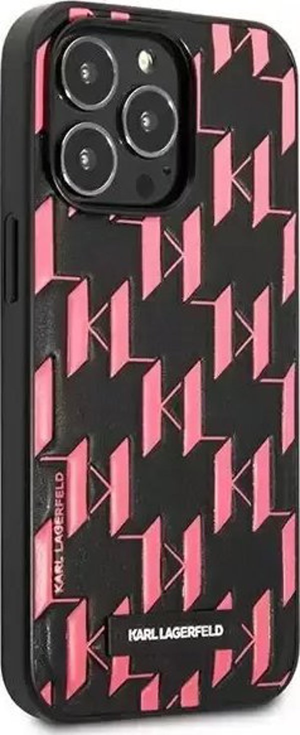 Karl Lagerfeld Karl Lagerfeld KLHCP13XMNMP1P iPhone 13 Pro Max 6,7" σκληρή θήκη ροζ Monogram Plaque
