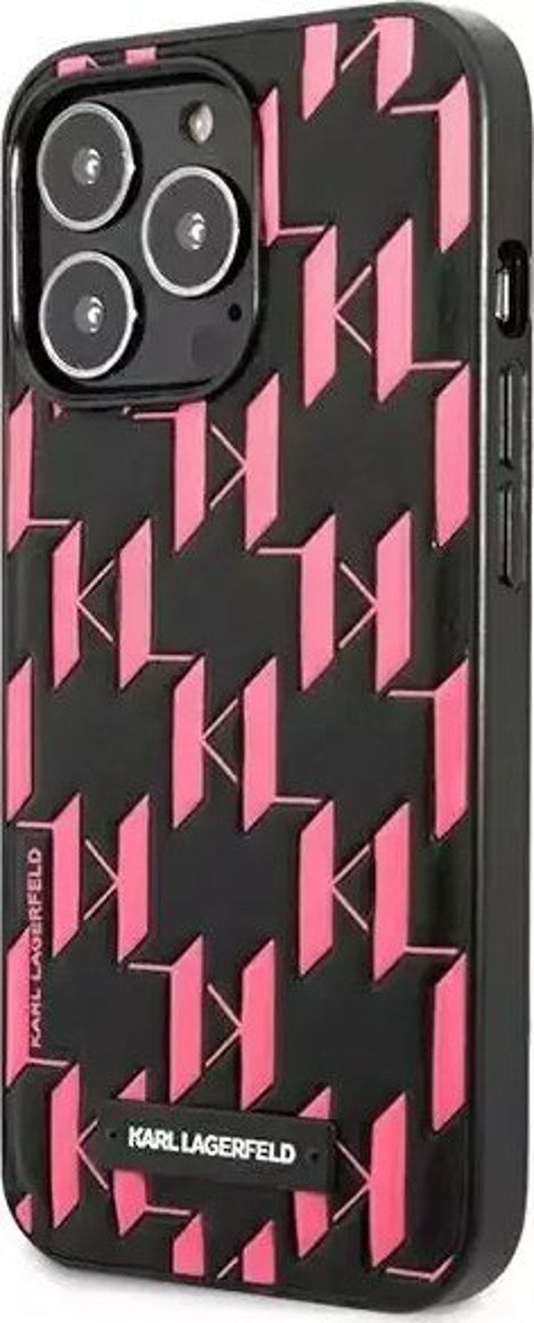 Karl Lagerfeld Karl Lagerfeld KLHCP13XMNMP1P iPhone 13 Pro Max 6,7" σκληρή θήκη ροζ Monogram Plaque