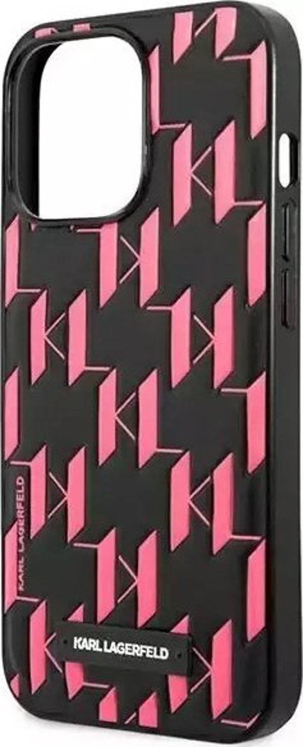 Karl Lagerfeld Karl Lagerfeld KLHCP13XMNMP1P iPhone 13 Pro Max 6,7" σκληρή θήκη ροζ Monogram Plaque