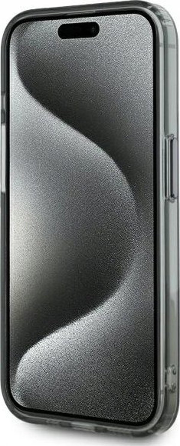 Θήκη Karl Lagerfeld Karl Lagerfeld KLHMP15LHLSKIK iPhone 15 Pro 6.1" μαύρο/μαύρο σκληρή θήκη IML Metal Karl Head MagSafe