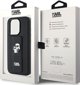 Θήκη Karl Lagerfeld Karl Lagerfeld KLHCP15XGSAKCPK iPhone 15 Pro Max 6.7" μαύρη/black hardcase Gripstand Saffiano Karl&Choupette Pins