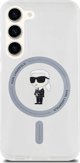 Κarl Lagerfeld Θήκη Karl Lagerfeld KLHMS23SHFCKNOT Samsung Galaxy S23 σκληρή θήκη IML Ikonik MagSafe διάφανη