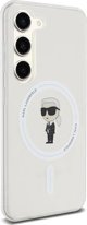 Κarl Lagerfeld Θήκη Karl Lagerfeld KLHMS23SHFCKNOT Samsung Galaxy S23 σκληρή θήκη IML Ikonik MagSafe διάφανη