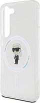 Κarl Lagerfeld Θήκη Karl Lagerfeld KLHMS23SHFCKNOT Samsung Galaxy S23 σκληρή θήκη IML Ikonik MagSafe διάφανη