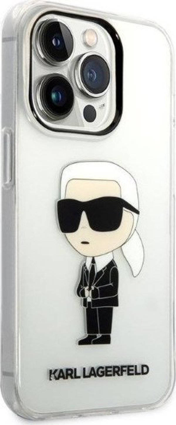 Διαφανής σκληρή θήκη Karl Lagerfeld KLHCP14LHNIKTCT Apple iPhone 14 Pro IML NFT Ikonik