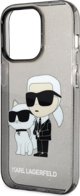 Θήκη Karl Lagerfeld Karl Lagerfeld Θήκη KLHCP14XHNKCTGK Apple iPhone 14 Pro Max μαύρη/μαύρη σκληρή θήκη IML GLIT NFT Karl&Choupette