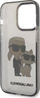 Θήκη Karl Lagerfeld Karl Lagerfeld Θήκη KLHCP14XHNKCTGK Apple iPhone 14 Pro Max μαύρη/μαύρη σκληρή θήκη IML GLIT NFT Karl&Choupette