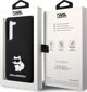 Σκληρή θήκη Karl Lagerfeld KLHCS24MSNCHBCK Samsung Galaxy S24+ Plus σιλικόνης Choupette μαύρο