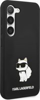 Σκληρή θήκη Karl Lagerfeld KLHCS24MSNCHBCK Samsung Galaxy S24+ Plus σιλικόνης Choupette μαύρο
