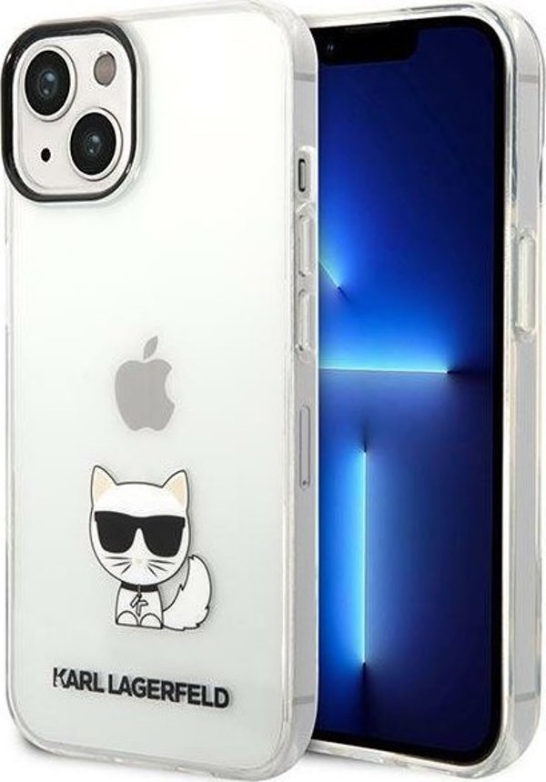 Σκληρή θήκη Karl Lagerfeld KLHCP14MCTTR Apple iPhone 14 Plus διαφανής Choupette Body