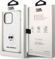 Σκληρή θήκη Karl Lagerfeld KLHCP14LSNCHBCH Apple iPhone 14 Pro λευκή Σιλικόνη Choupette