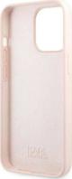 Case IPHONE 13 PRO MAX Karl Lagerfeld Hardcase Silicone Karl & Choupette Magsafe (KLHMP13XSSKCI) light pink