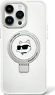 Karl Lagerfeld Karl Lagerfeld KLHMP15XHMRSCHH iPhone 15 Pro Max 6.7" λευκή/white σκληρή θήκη Ring Stand Choupette Head MagSafe
