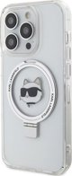 Karl Lagerfeld Karl Lagerfeld KLHMP15XHMRSCHH iPhone 15 Pro Max 6.7" λευκή/white σκληρή θήκη Ring Stand Choupette Head MagSafe